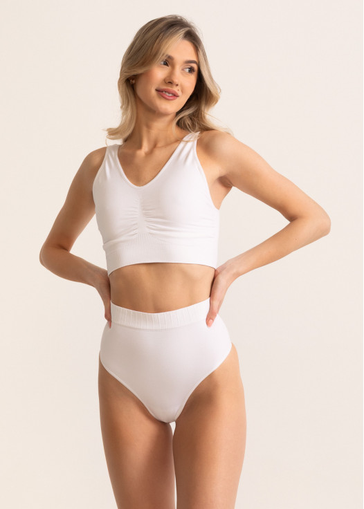 Chilot modelator tanga alb