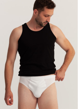 Chiloți bărbați bumbac alb