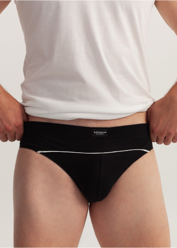 Chiloți bărbăți bumbac negru