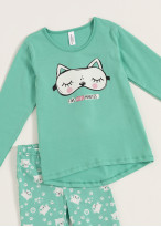 Pijama fetite Mia bumbac