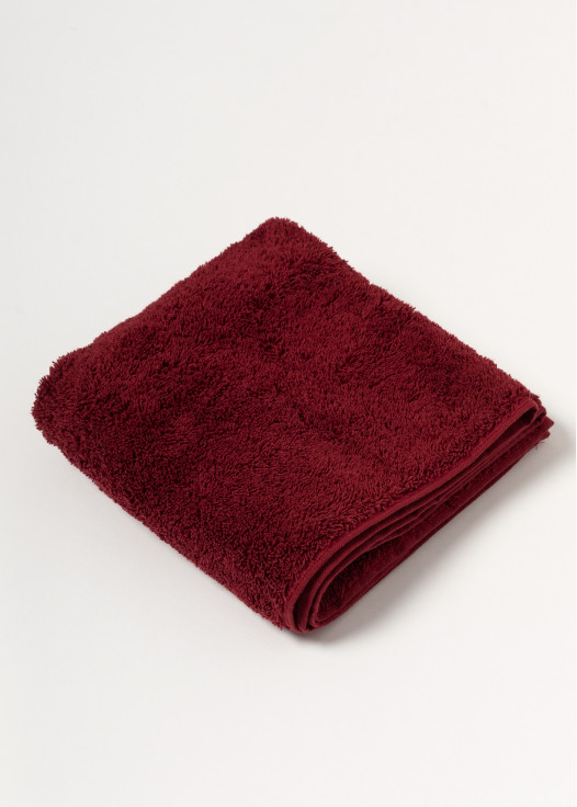 Prosop bumbac mâini bordo
