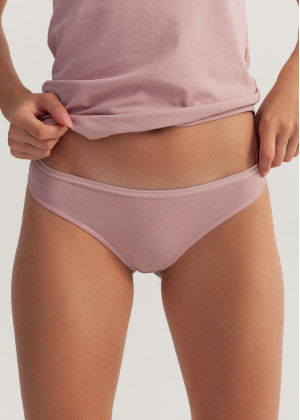 Chilot Tanga Damă Roz Bumbac