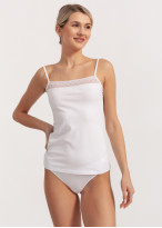 Top cu dantela EDITH alb